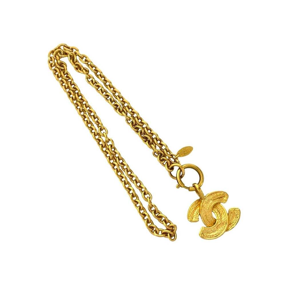 CHANEL Vintage Gold Logo Necklace - Picture 4 of 4